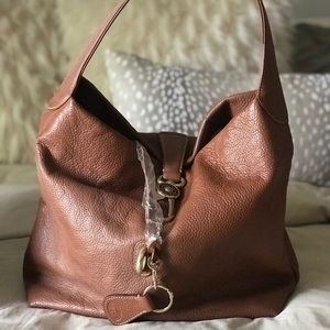 Dooney logo lock hobo